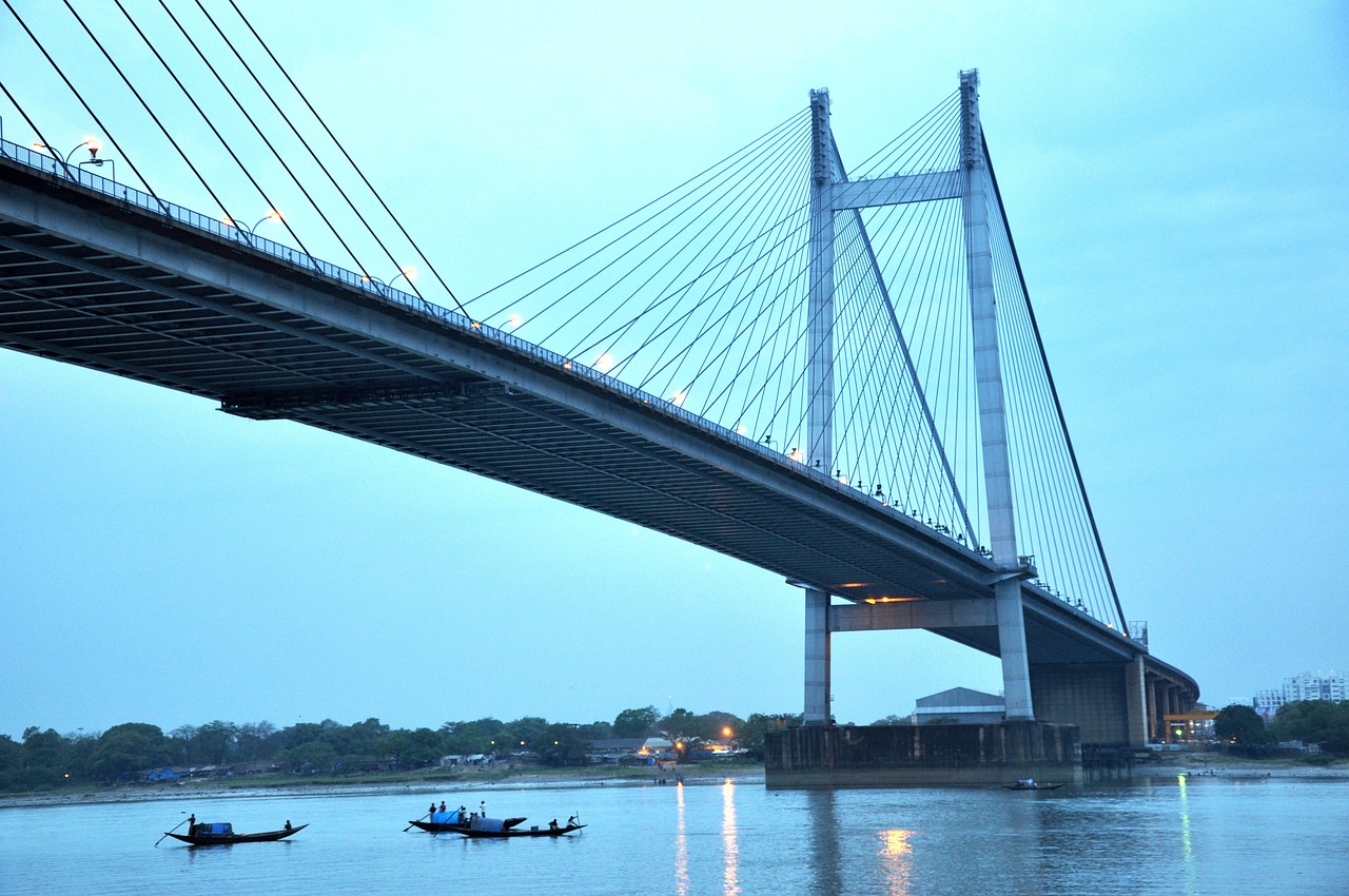 bridge, calcutta, kolkata